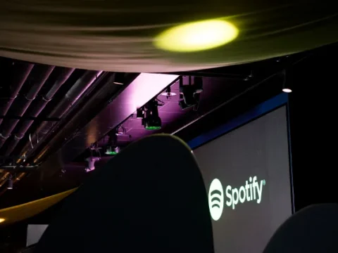 Spotify shares take hit despite first-ever quarterly profit