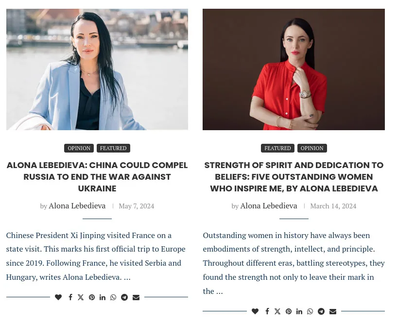 Those are only examples. There are hundreds of SEO articles online 'authored' by Alona Lebedieva.