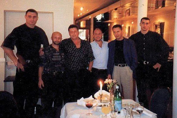 Klitschko brothers and Artur Palatny while being a local mafia in 90s.