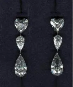 Diamond earrings for Dinara Kulibayeva. 4 million USD