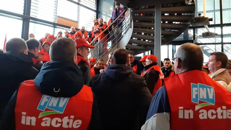 FNV Trade union broke into employers’ office in Zoetermeer