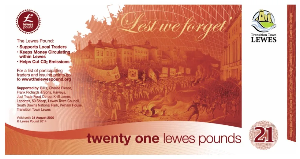 The Lewesian pound will become a monetary oddity: it is out of circulation