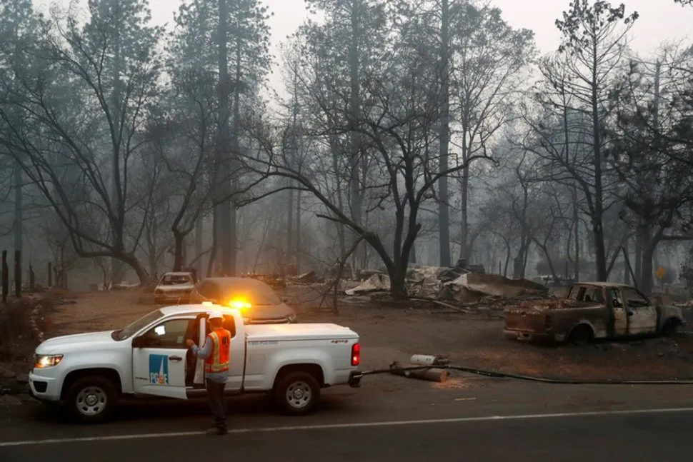 PG&E Shares Surge 40 Percent on Report Regulator Wants to Avoid Bankruptcy From Wildfire