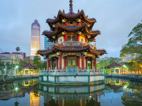 Foreign Secretary Greg Hands on an official trip to Taipei