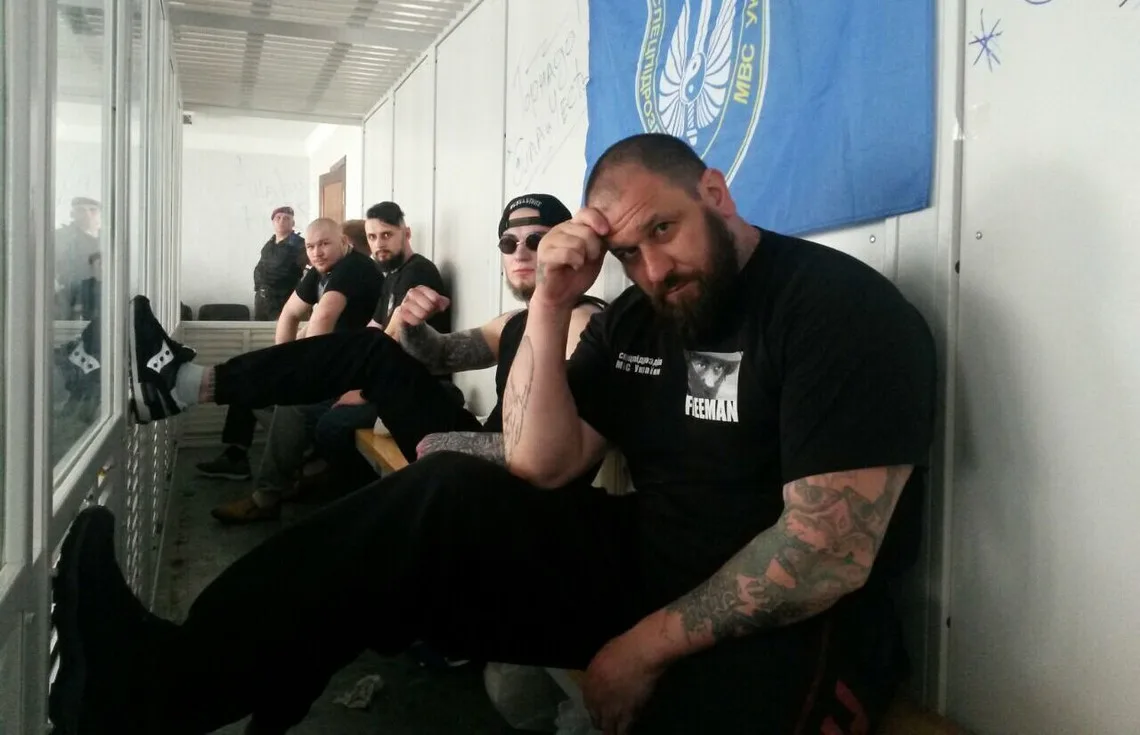 Tornado 'officers' behind the bars.